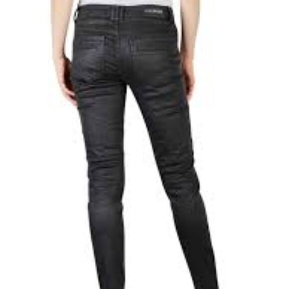 Mos Mosh Alanis Coated Black Jeans Size 32 - Picture 1 of 13